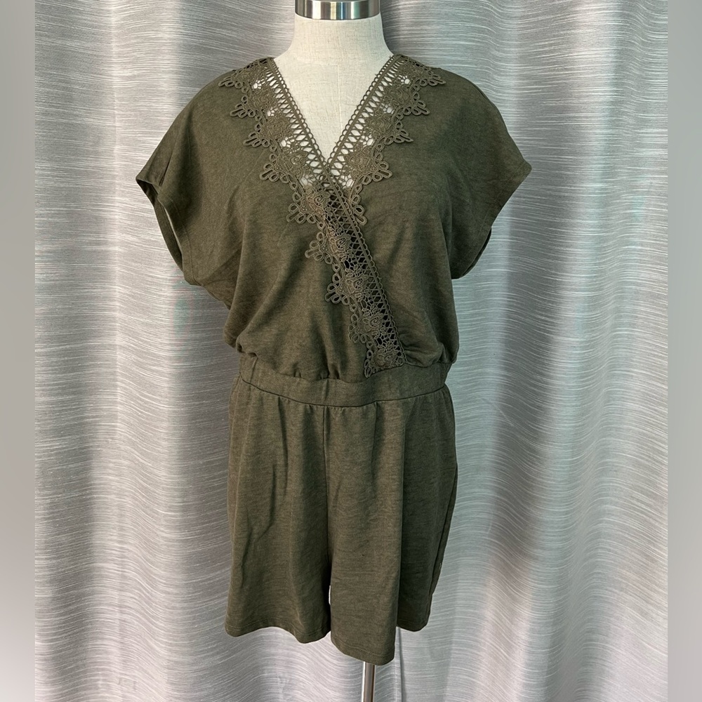 Venus olive green romper